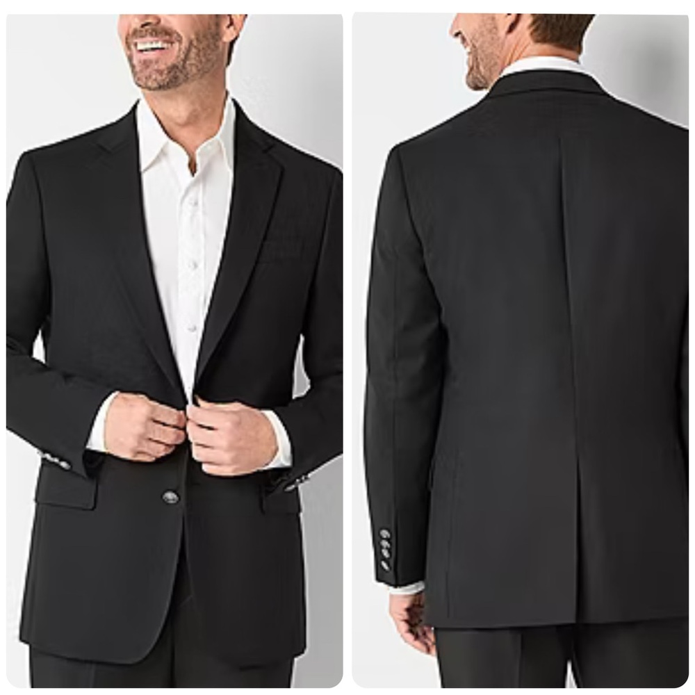 Stafford Men's Elegant Black Sport Coat